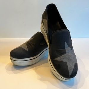 Stella McCartney Stars Canvas Platform Loafers pre-owned US 11 / EU 41